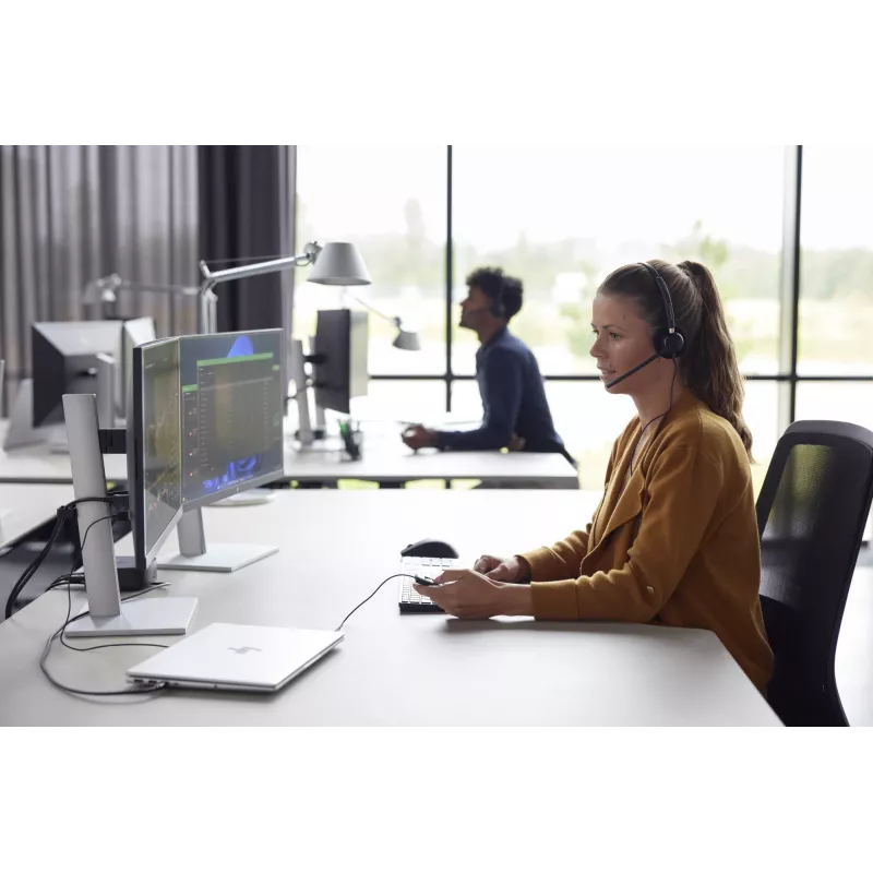 HP Poly EncorePro 525 stereo headset s USB-A certifikovaný pre Microsoft Teams