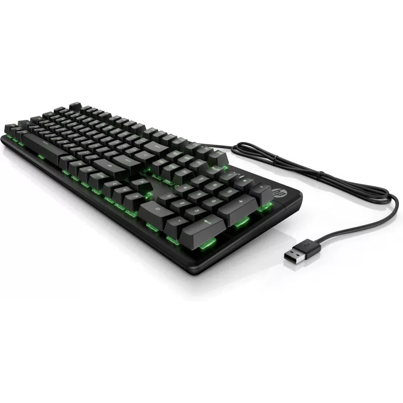 HP Pavilion Gaming klávesnica 550, Full-Size (100 %), káblová, USB, LED, čierna