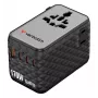 Verbatim Charge 'n' Travel 170W univerzálny cestovný adaptér čierna