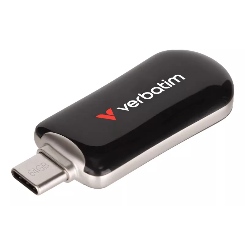 Verbatim Plectra USB-C flash disk čierny 64GB