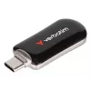 Verbatim Plectra USB-C flash disk čierny 256GB, 256 GB, USB Type-C, 3.2 Gen 1 (3.1 Gen 1), 100 MB/s, bez krytky, čierny