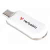Verbatim Plectra USB-C flash disk biely 128 GB, 128 GB, USB Type-C, 3.2 Gen 1 (3.1 Gen 1), 100 MB/s, bez krytky, biely