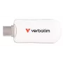 Verbatim Plectra USB-C flash disk biely 256GB, 256 GB, USB Type-C, 3.2 Gen 1 (3.1 Gen 1), 100 MB/s, bez krytky, biely