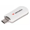 Verbatim Plectra USB-C flash disk biely 256GB, 256 GB, USB Type-C, 3.2 Gen 1 (3.1 Gen 1), 100 MB/s, bez krytky, biely