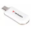 Verbatim Plectra USB-C flash disk biely 256GB, 256 GB, USB Type-C, 3.2 Gen 1 (3.1 Gen 1), 100 MB/s, bez krytky, biely