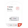 Verbatim Plectra USB-C flash disk biely 256GB, 256 GB, USB Type-C, 3.2 Gen 1 (3.1 Gen 1), 100 MB/s, bez krytky, biely