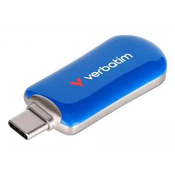 Verbatim Plectra USB-C flash disk modrý 512GB, 512 GB, USB Type-C, 3.2 Gen 1 (3.1 Gen 1), 100 MB/s, bez krytky, modrý