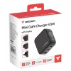 Verbatim Mini GaN nabíjačka 65W s displejom, interiérová, AC, 20 V, čierna