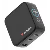 Verbatim Mini GaN nabíjačka 100W s displejom, interiérová, AC, 20 V, čierna