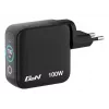 Verbatim Mini GaN nabíjačka 100W s displejom, interiérová, AC, 20 V, čierna