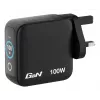 Verbatim Mini GaN nabíjačka 100W s displejom, interiérová, AC, 20 V, čierna