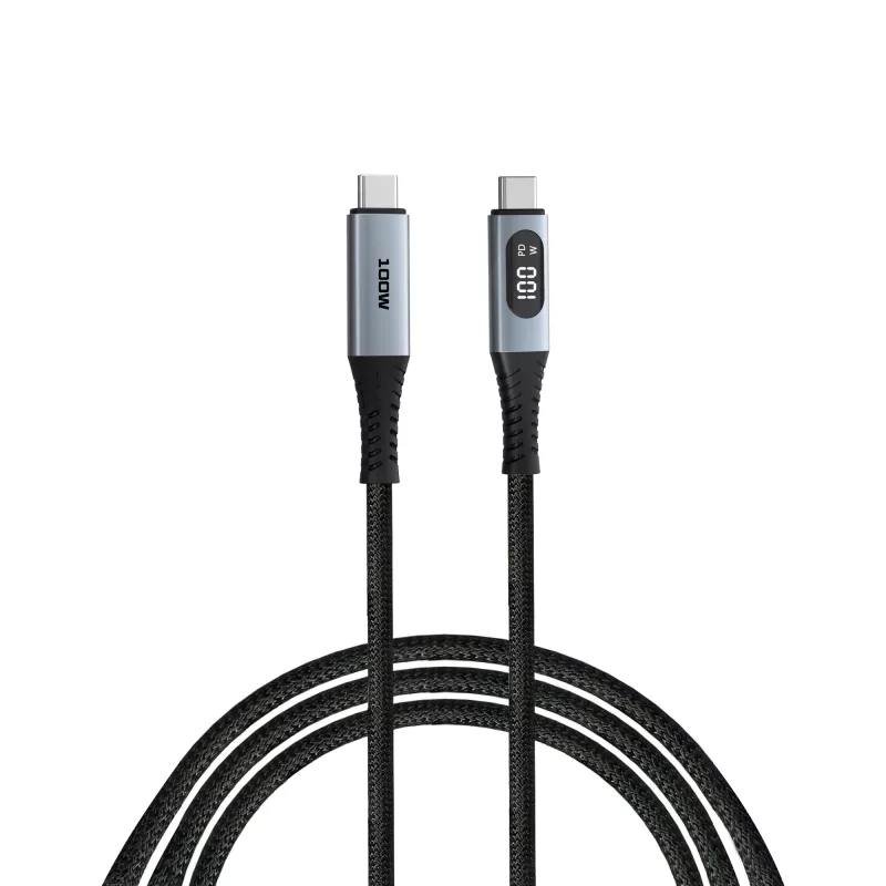 Verbatim Sync & Charge USB C na USB C 100W displej 120 cm, 1,2 m, USB C, USB C, USB 2.0, 0,48 Gbit/s, čierna