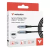 Verbatim Sync & Charge USB C na USB C 100W displej 120 cm, 1,2 m, USB C, USB C, USB 2.0, 0,48 Gbit/s, čierna