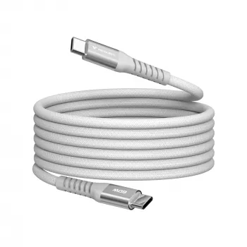 Verbatim Sync & Charge magnetický kábel – 60W USB-C na USB-C 120 cm sivá