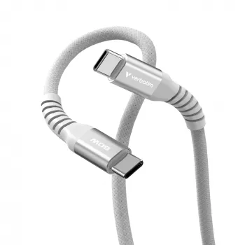 Verbatim Sync & Charge magnetický kábel – 60W USB-C na USB-C 120 cm sivá