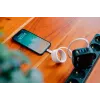 Verbatim Sync & Charge magnetický kábel – 60W USB-C na USB-C 120 cm sivý