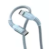 Verbatim Sync & Charge magnetický kábel – 60 W USB-C na USB-C 120 cm modrý