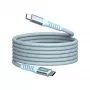 Verbatim Sync & Charge magnetický kábel – 100W USB-C na USB-C 120 cm modrý