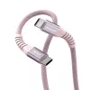 Verbatim Sync & Charge magnetický kábel – 100W USB-C na USB-C, 120 cm, ružový