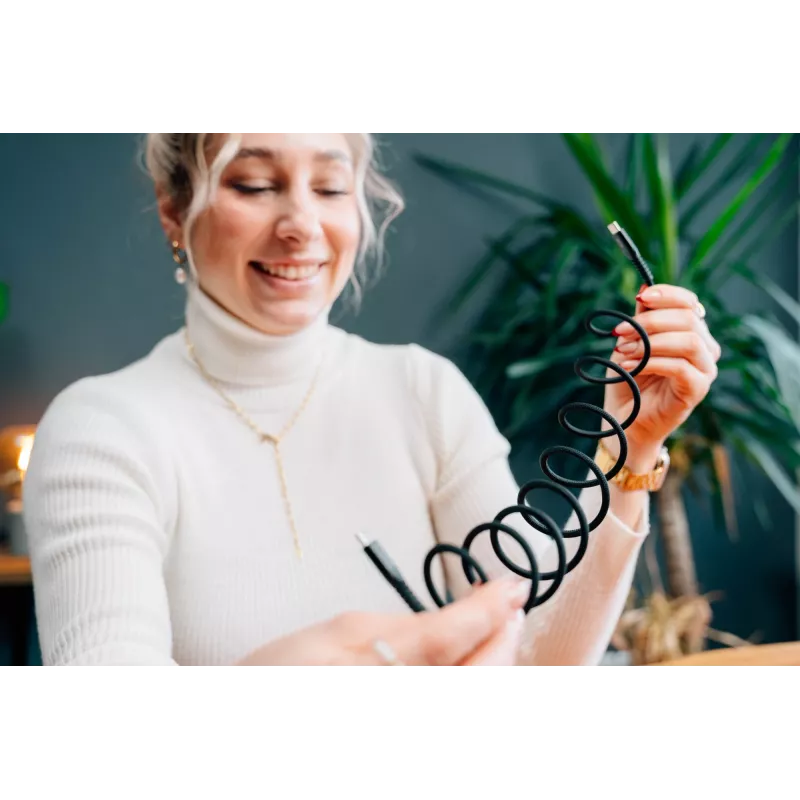 Verbatim Sync & Charge magnetický kábel – 60 W USB-C na USB-C, 120 cm, čierny