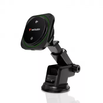 Verbatim Charge 'n' Drive Qi2 magnetická bezdrôtová autonabíjačka RGB