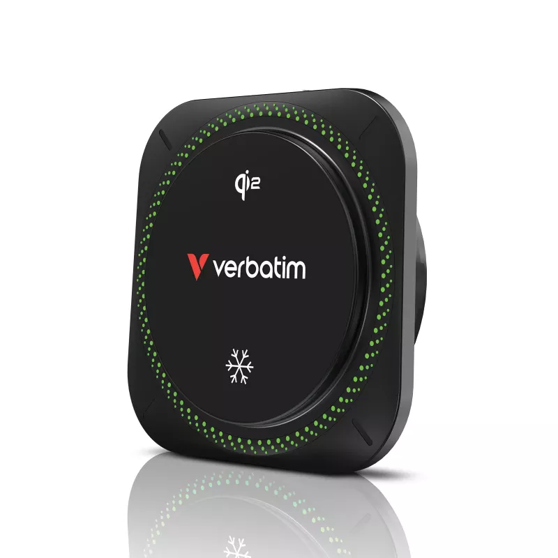 Verbatim Charge 'n' Drive Qi2 magnetická bezdrôtová autonabíjačka RGB