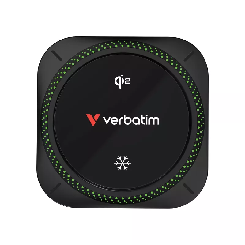 Verbatim Charge 'n' Drive Qi2 magnetická bezdrôtová autonabíjačka RGB