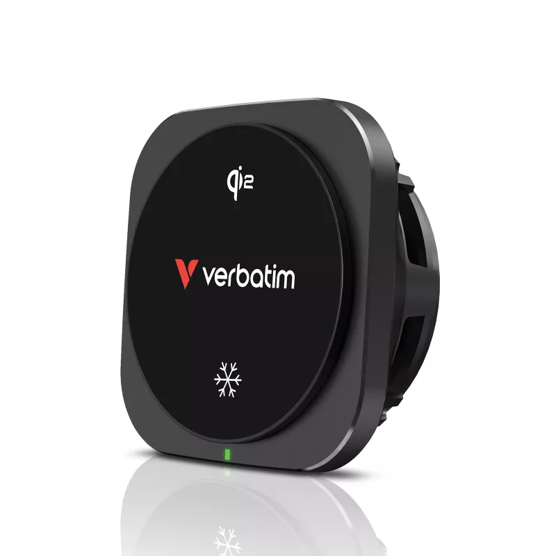 Verbatim Charge 'n' Drive Qi2 magnetická bezdrôtová autonabíjačka, auto, USB, bezdrôtové nabíjanie, 1 m, čierna