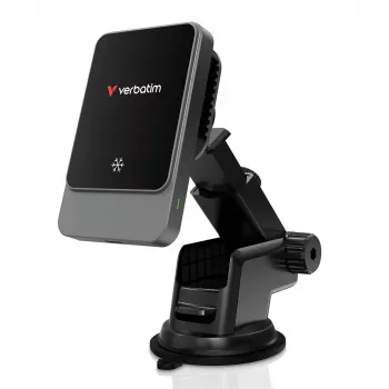 Verbatim Charge 'n' Drive magnetická bezdrôtová autonabíjačka, auto, USB, bezdrôtové nabíjanie, 1 m, čierna