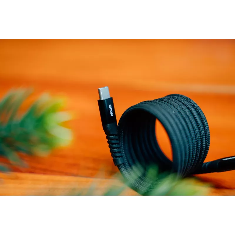 Verbatim Sync & Charge magnetický kábel – 100 W USB-C na USB-C 120 cm čierny