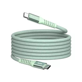 Verbatim Sync & Charge magnetický kábel – 60W USB-C na USB-C 120 cm zelená