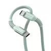 Verbatim Sync & Charge magnetický kábel – 60W USB-C na USB-C 120 cm zelený
