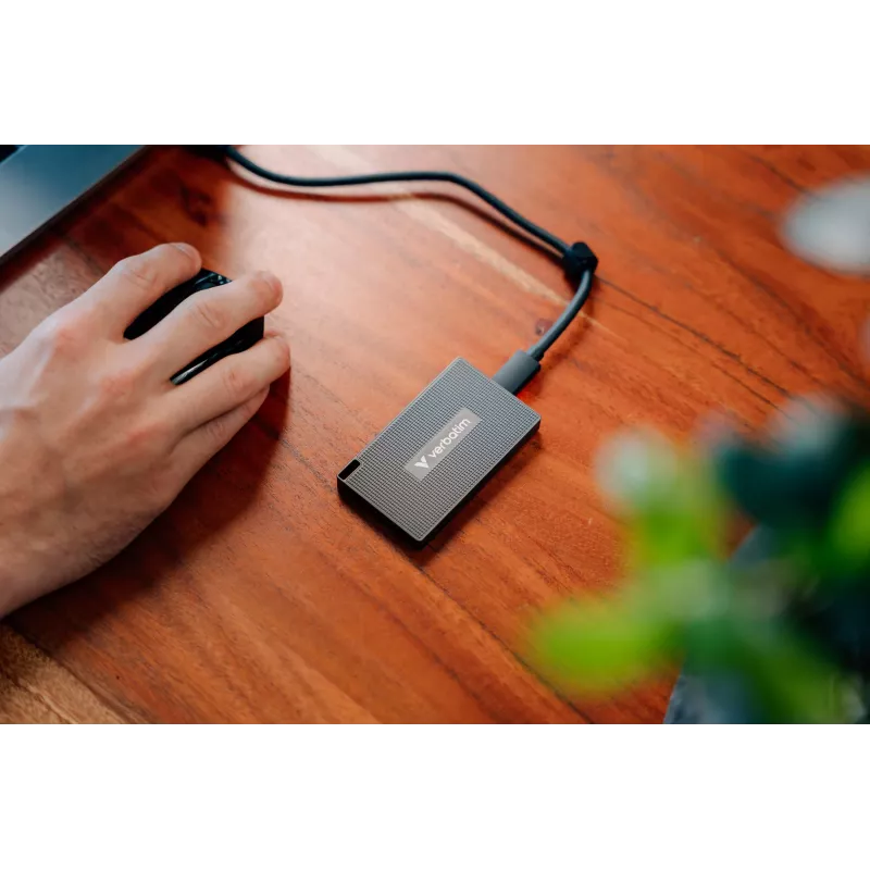 Verbatim Metal Mini SSD USB-C 3.2 Gen 2 1 TB, 1 TB, USB Type-C, USB 3.2 Gen 2x2, 2000 MB/s, 10 Gbit/s, sivá