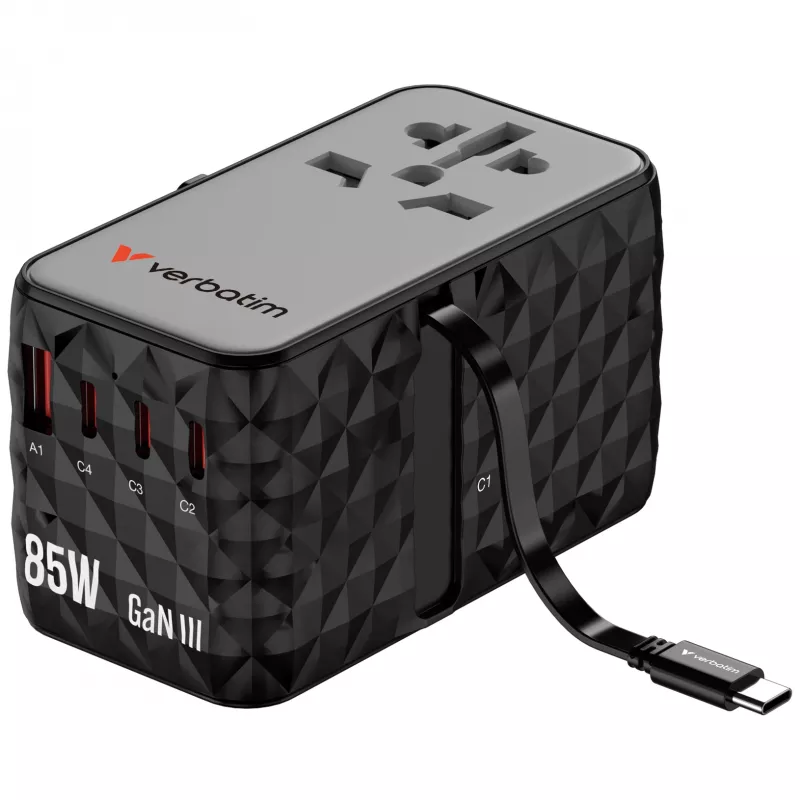 Verbatim Charge 'n' Travel Diamond 85W vyťahovací kábel CNT-02