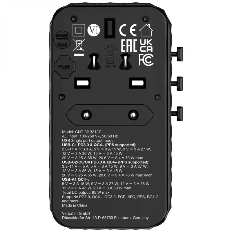 Verbatim Charge 'n' Travel Diamond 85W vyťahovací kábel CNT-02