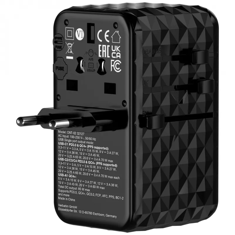 Verbatim Charge 'n' Travel Diamond 85W vyťahovací kábel CNT-02