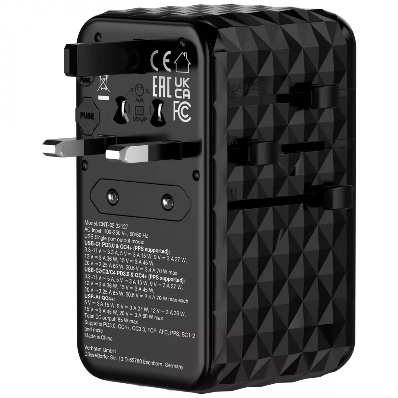 Verbatim Charge 'n' Travel Diamond 85W vyťahovací kábel CNT-02