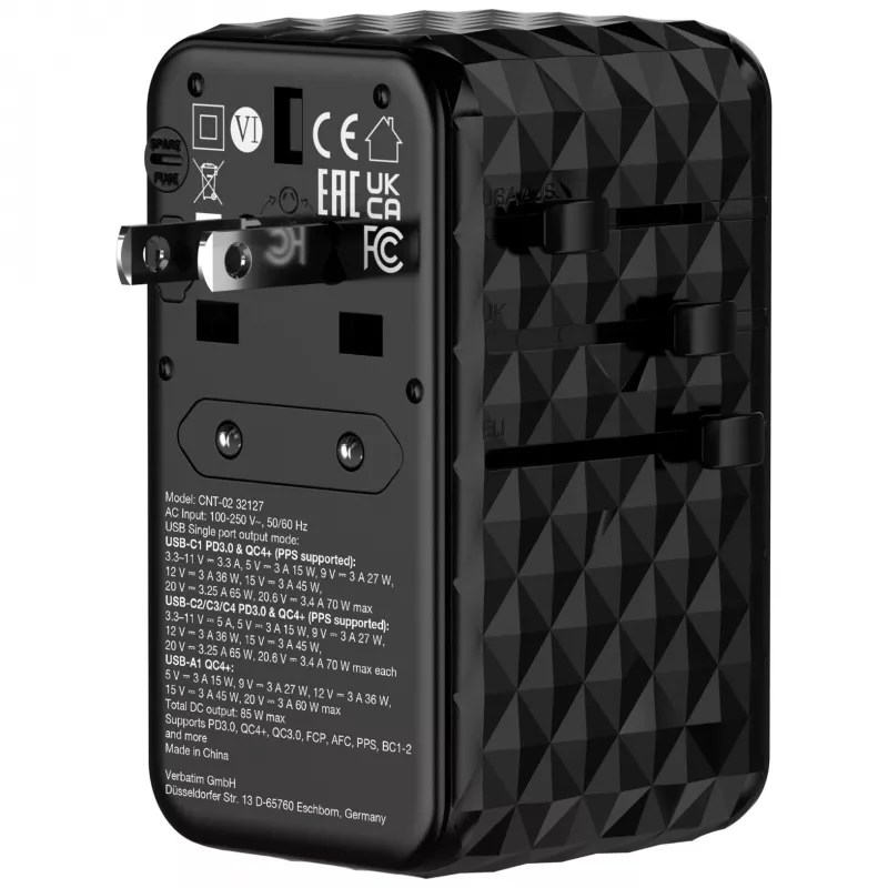 Verbatim Charge 'n' Travel Diamond 85W vyťahovací kábel CNT-02