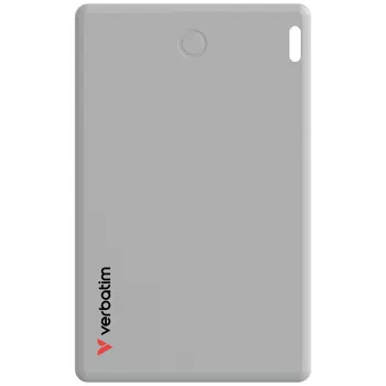 Verbatim My Finder Card Bluetooth lokátor predmetov balenie 1 ks strieborná, osobný, lokátor, strieborná, odolný proti prachu, vodotesný, IP66, 1440 h