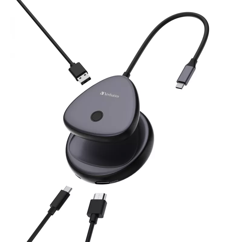 Verbatim Share My Screen USB-C bezdrôtový adaptér displeja 4K s hubom WDA-02