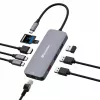 Verbatim CMH-09 USB Type-C 10.000 Mbit/s strieborná
