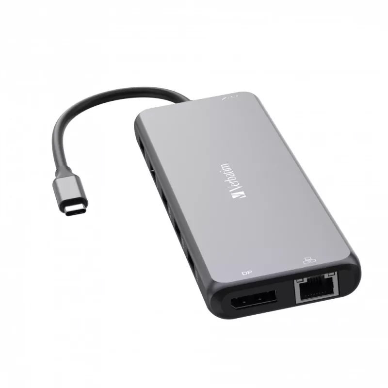Verbatim CMH-13 USB Type-C hub 10000 Mbit/s strieborný
