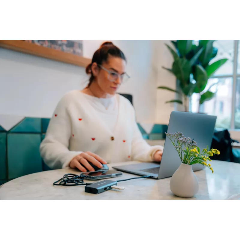 Verbatim USB-C Essentials multiport hub 6 portov: RJ45, HDMI, USB-C PD, 3 x USB-A 3.2 Gen 1