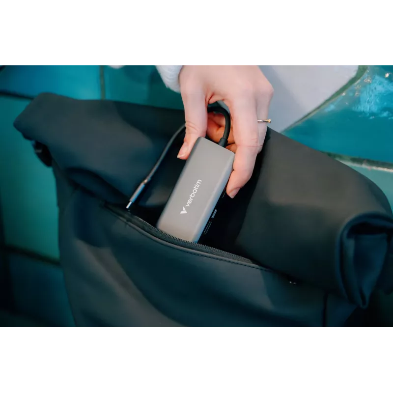 Verbatim USB-C Essentials multiport hub 6 portov: RJ45, HDMI, USB-C PD, 3 x USB-A 3.2 Gen 1