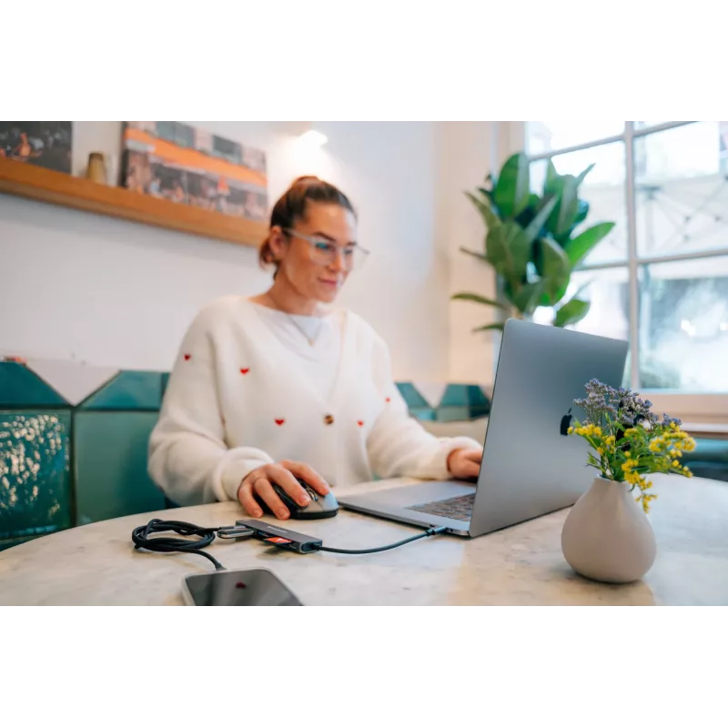 Verbatim USB-C Essentials multiport hub 7 portov: HDMI, USB-C, USB-C 3.2 Gen 1, 2 x USB-A 3.2 Gen 1, SD & microSD