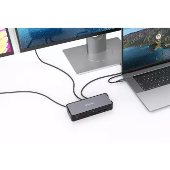 Verbatim CDS-15 káblový USB 3.2 Gen 1 (3.1 Gen 1) Type-C čierna, sivá