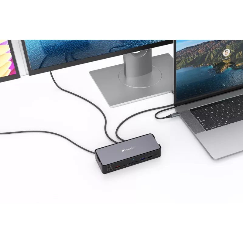 Verbatim CDS-15 káblový USB 3.2 Gen 1 (3.1 Gen 1) Type-C čierna, sivá
