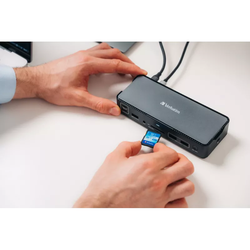 Verbatim CDS-15 káblový USB 3.2 Gen 1 (3.1 Gen 1) Type-C čierna, sivá