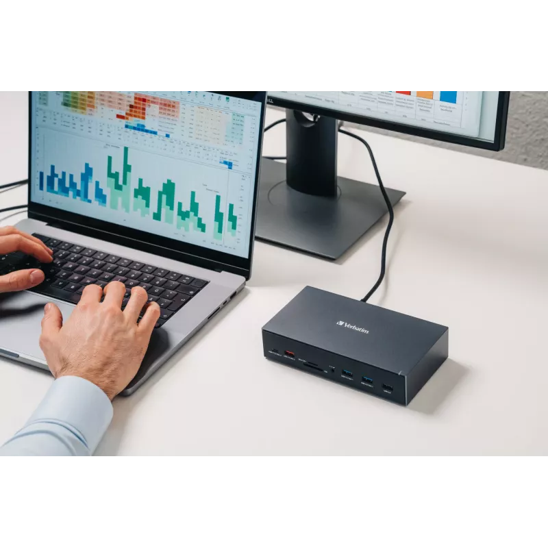 Verbatim CDS-17 káblový USB 3.2 Gen 1 (3.1 Gen 1) Type-C čierna, sivá