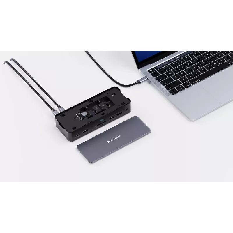 Verbatim CDS-15S káblový USB 3.2 Gen 1 (3.1 Gen 1) Type-C čierna, sivá